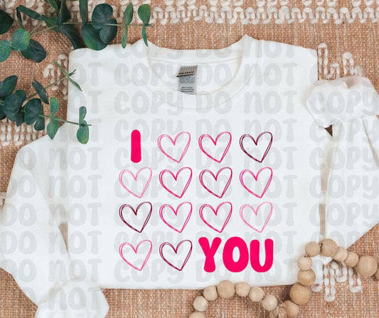 I Love You Shirt